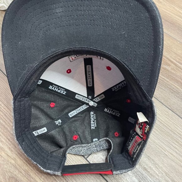 Zephyr Red Raiders Outfitters Texas Tech Snapback Baseball Cap Black Gray Unisex - Picture 6 of 12